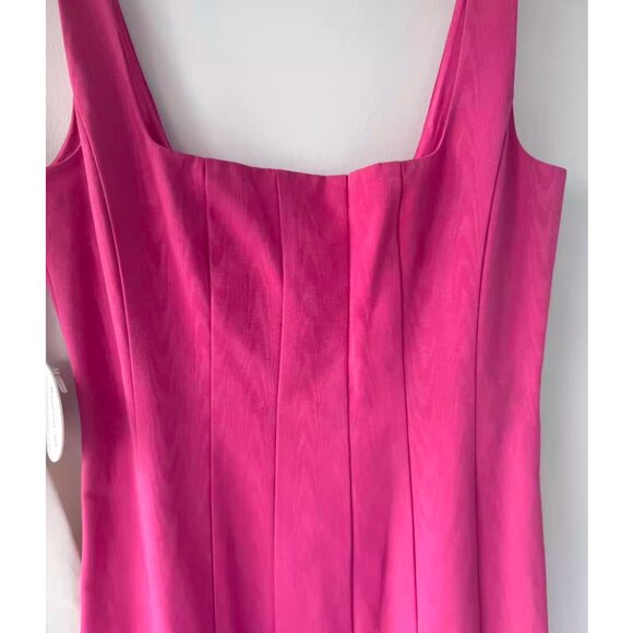 NWT STAUD Portrait Maxi Dress Gown Sz6 Lollipop Pink Cocktail Wedding Party - Picture 6 of 9